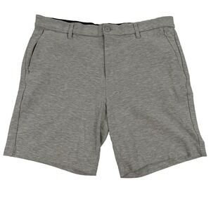 Mizzen And Main ProFlex Shorts Mens W38 8L Gray Stretch Performance Zip Pockets